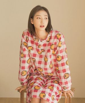 밍크스마일 수면 잠옷 원피스