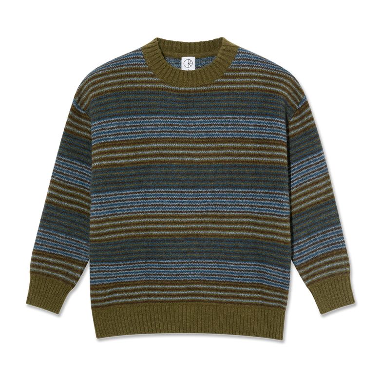 George Sweater [Blue Green Stripe]