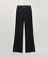 워시드 부츠컷 데님 팬츠 [블랙]