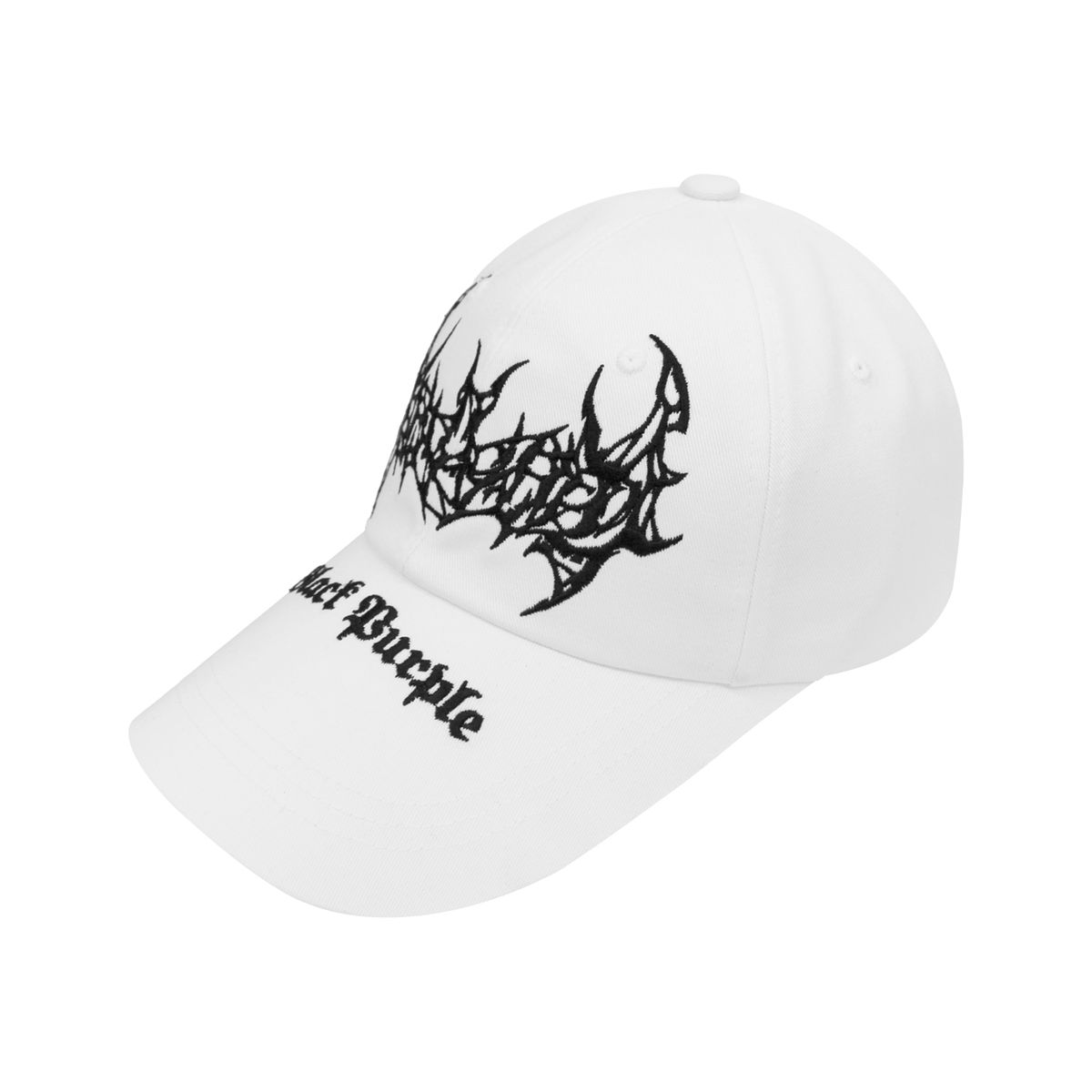 블랙 퍼플(BLACK PURPLE) Bad-Bat Ball Cap - White