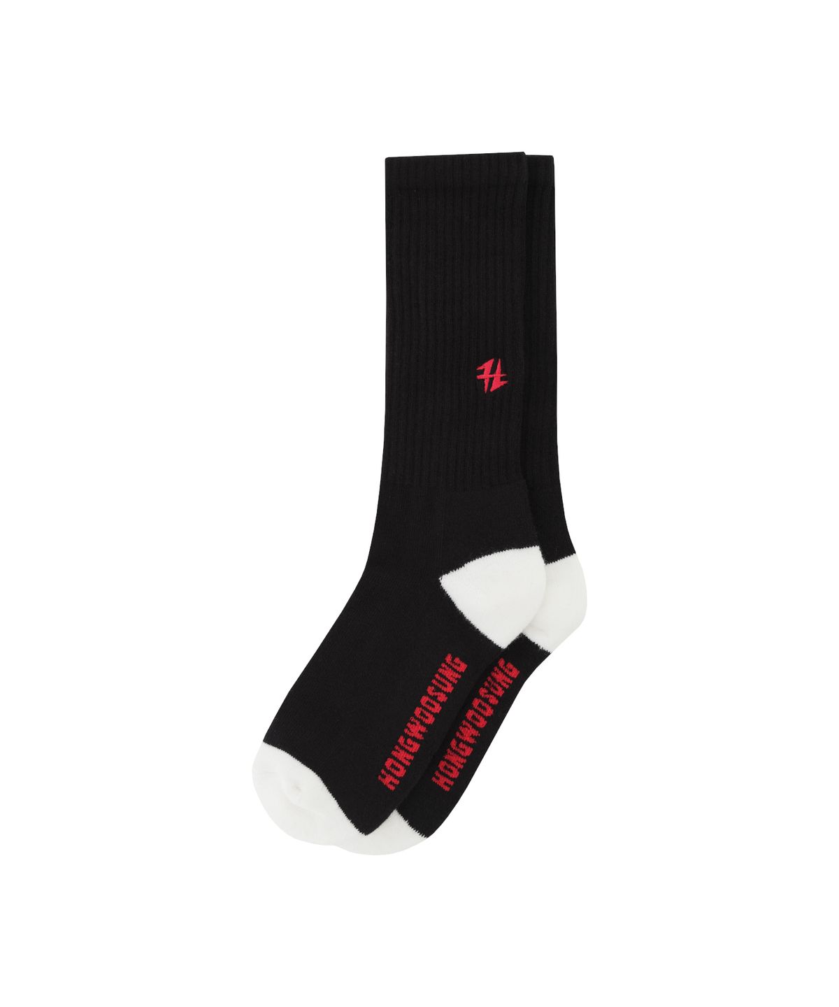 홍우성(HONGWOOSUNG) EMBROIDERY H LOGO SOCKS_BLACK