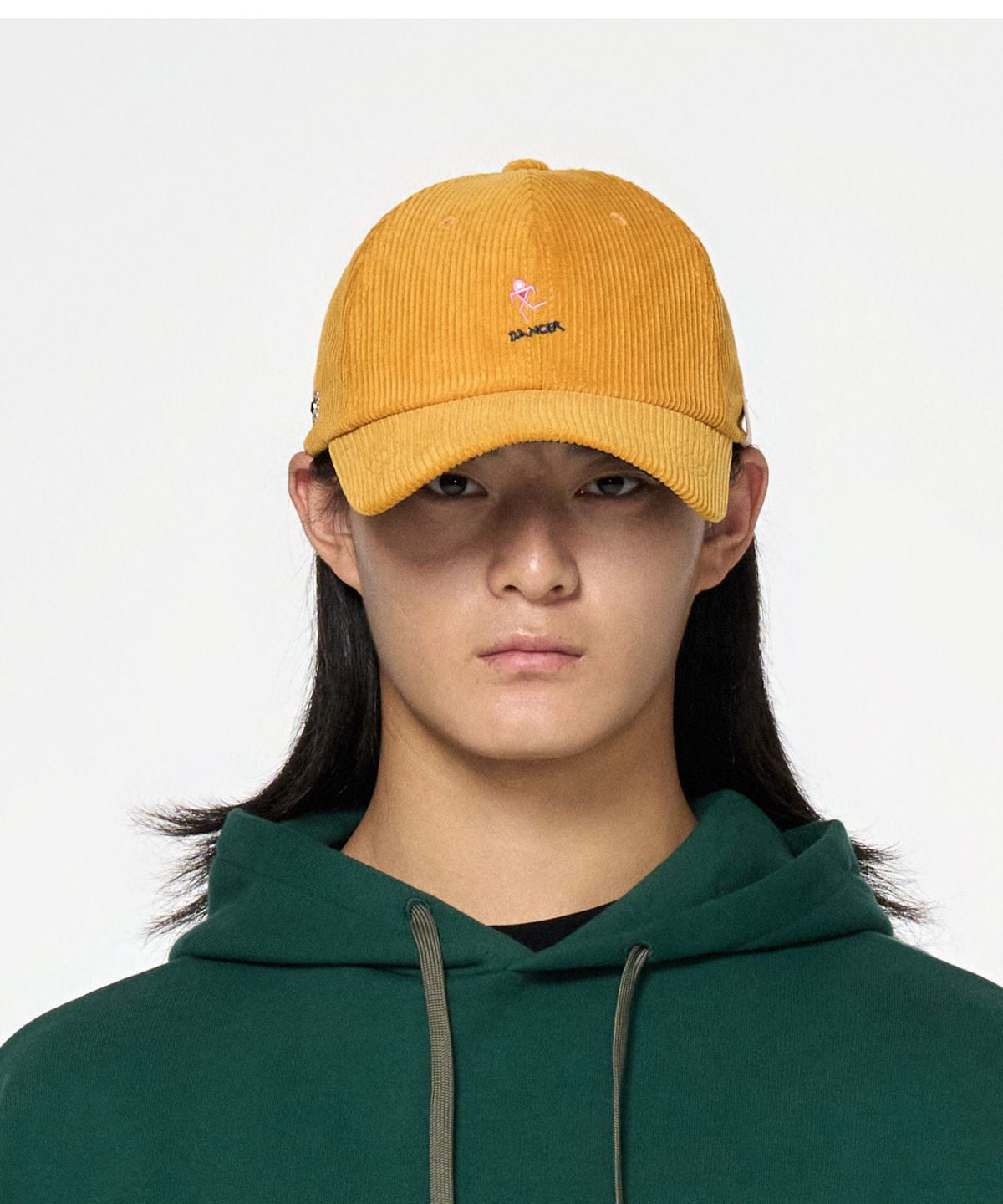 홍우성(HONGWOOSUNG) SIGNAL NATIVE AMERICAN CORDUROY BALL-CAP_MUSTARD