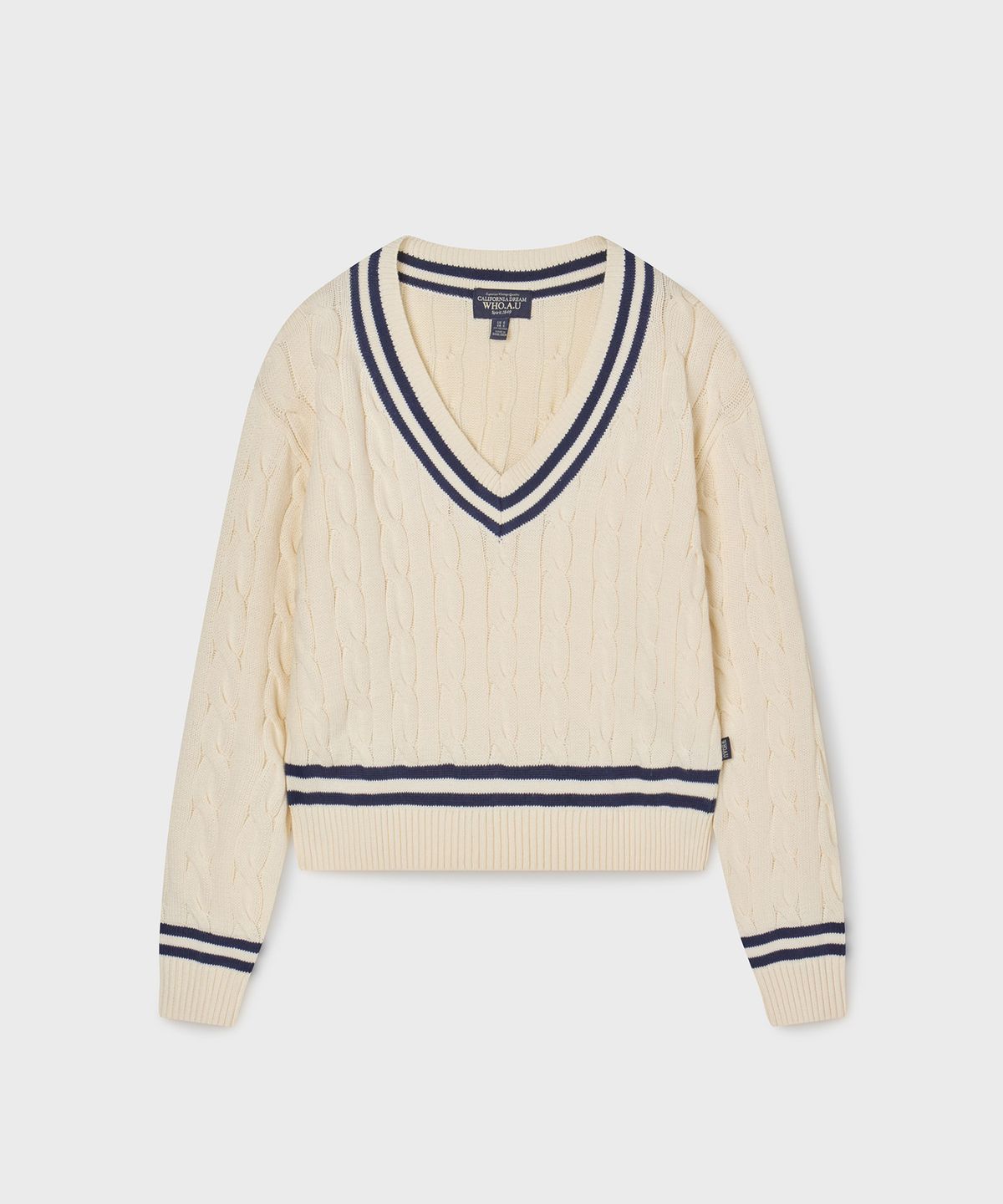 후아유(WHO.A.U) Steve Cable Tilden Sweater(F) / WHKAG2362F