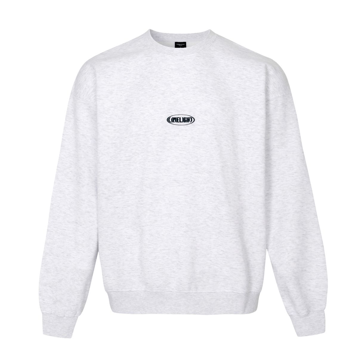 라임라잇 어패럴(LIMELIGHT APPAREL) 어패럴 오발 로고 스웨트셔츠 오버사이즈 (애쉬그레이/블랙)