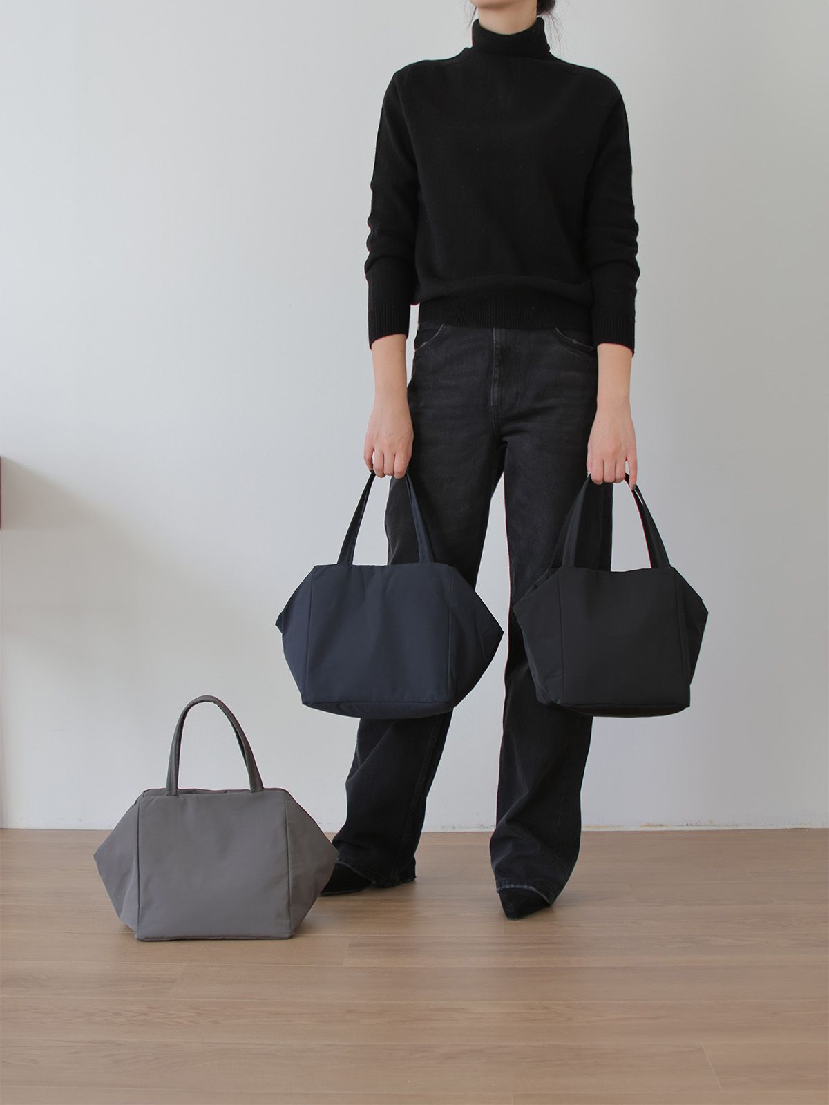 킬리안(KYLIAN) Tabi 2size 3 color Nylon Padding Tote 타비 나일론 패딩 토트백