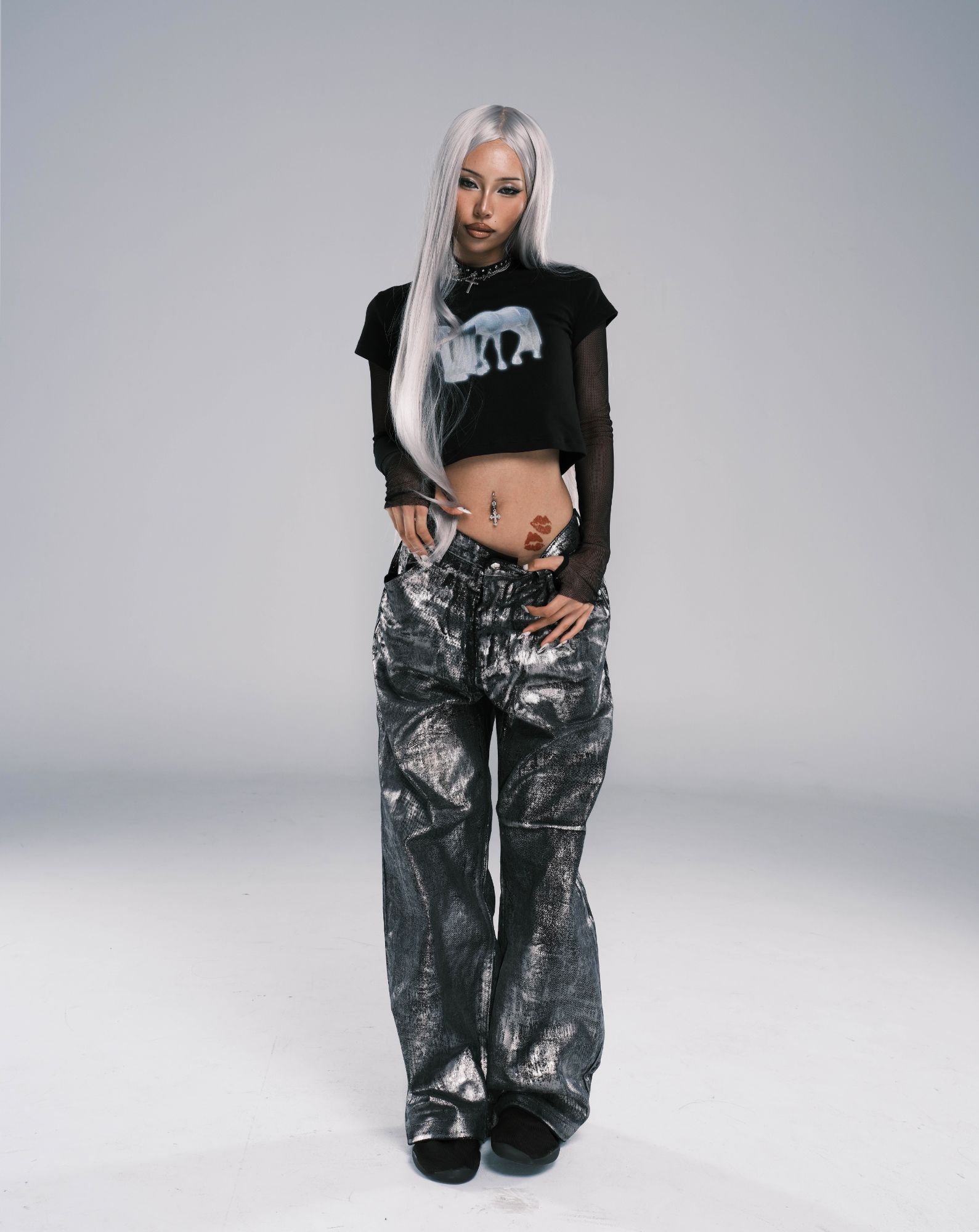 MUSINSA | DYDOSHOP Godscent Chrome Jeans