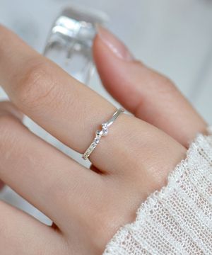 925실버 하트 순은 실반지 에스메 / Esme