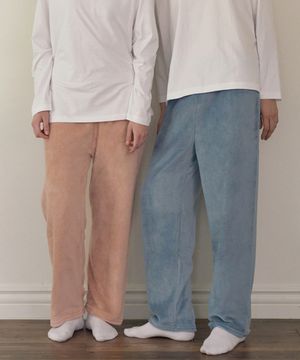 커플 밍크 보드라미 수면 잠옷 바지