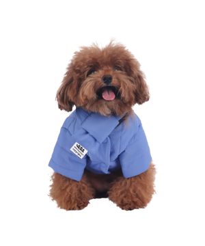 Rich Light Quilted Jacket Cornflower Blue