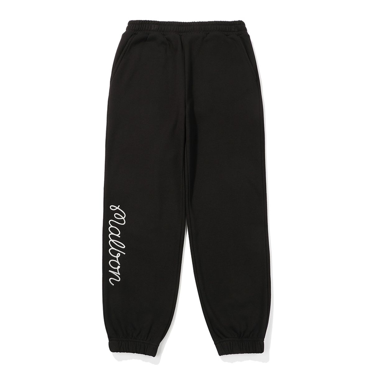 말본 골프(MALBON GOLF) 말본 스크립트 기모 스웻팬츠 BLACK (MAN)