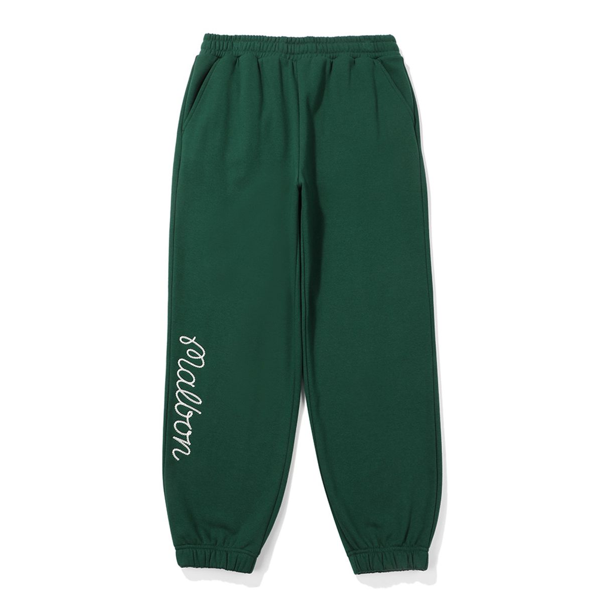 말본 골프(MALBON GOLF) 말본 스크립트 기모 스웻팬츠 GREEN(MAN)