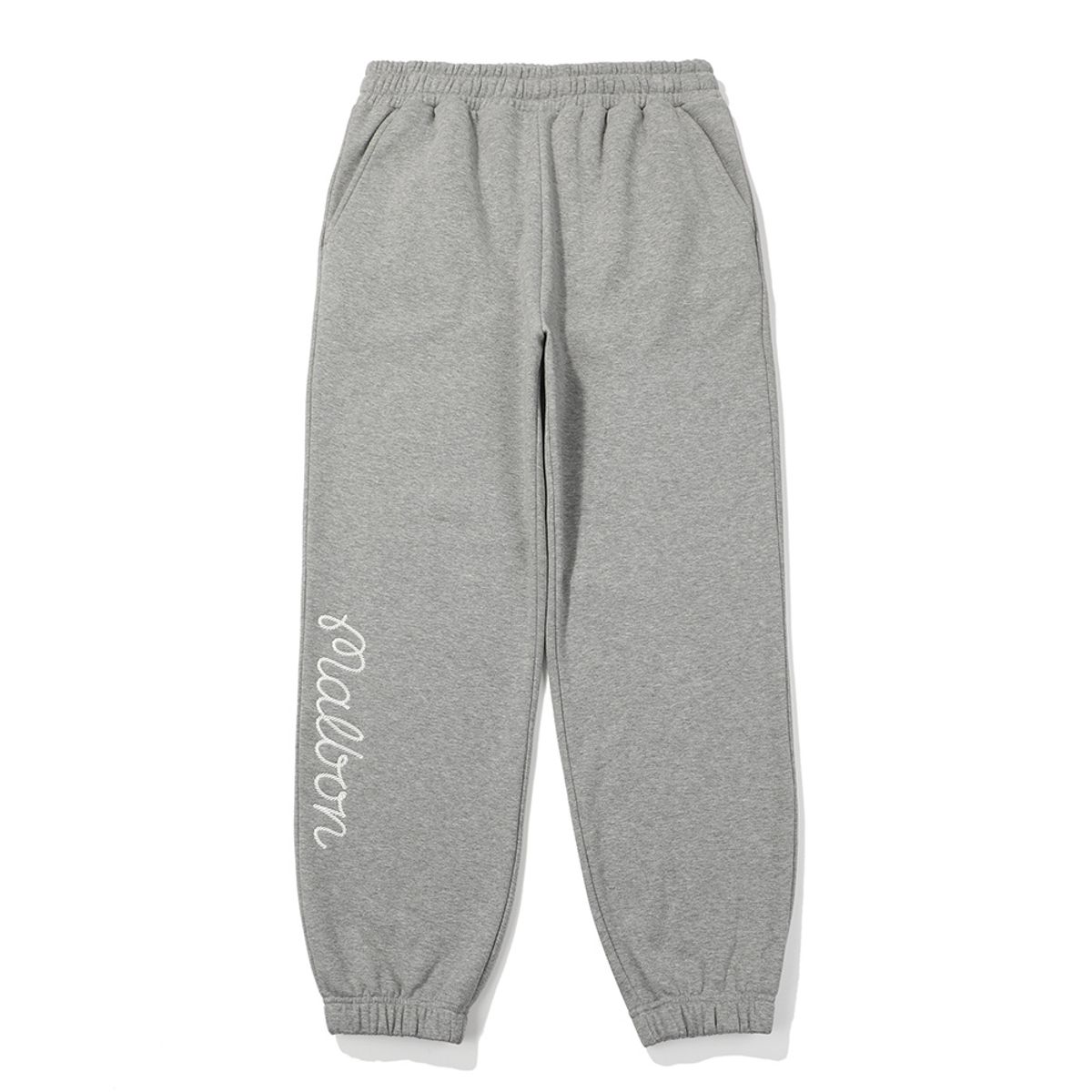 말본 골프(MALBON GOLF) 말본 스크립트 기모 스웻팬츠 MELANGE GRAY (MAN)