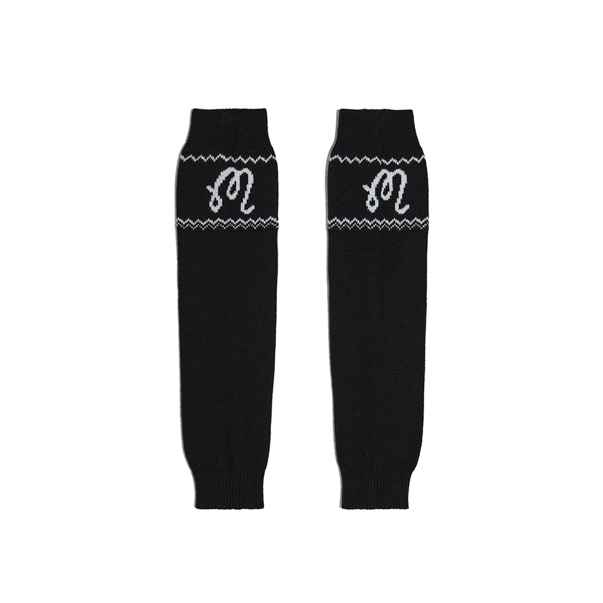 말본 골프(MALBON GOLF) 니트 레그 워머 BLACK (WOMAN)