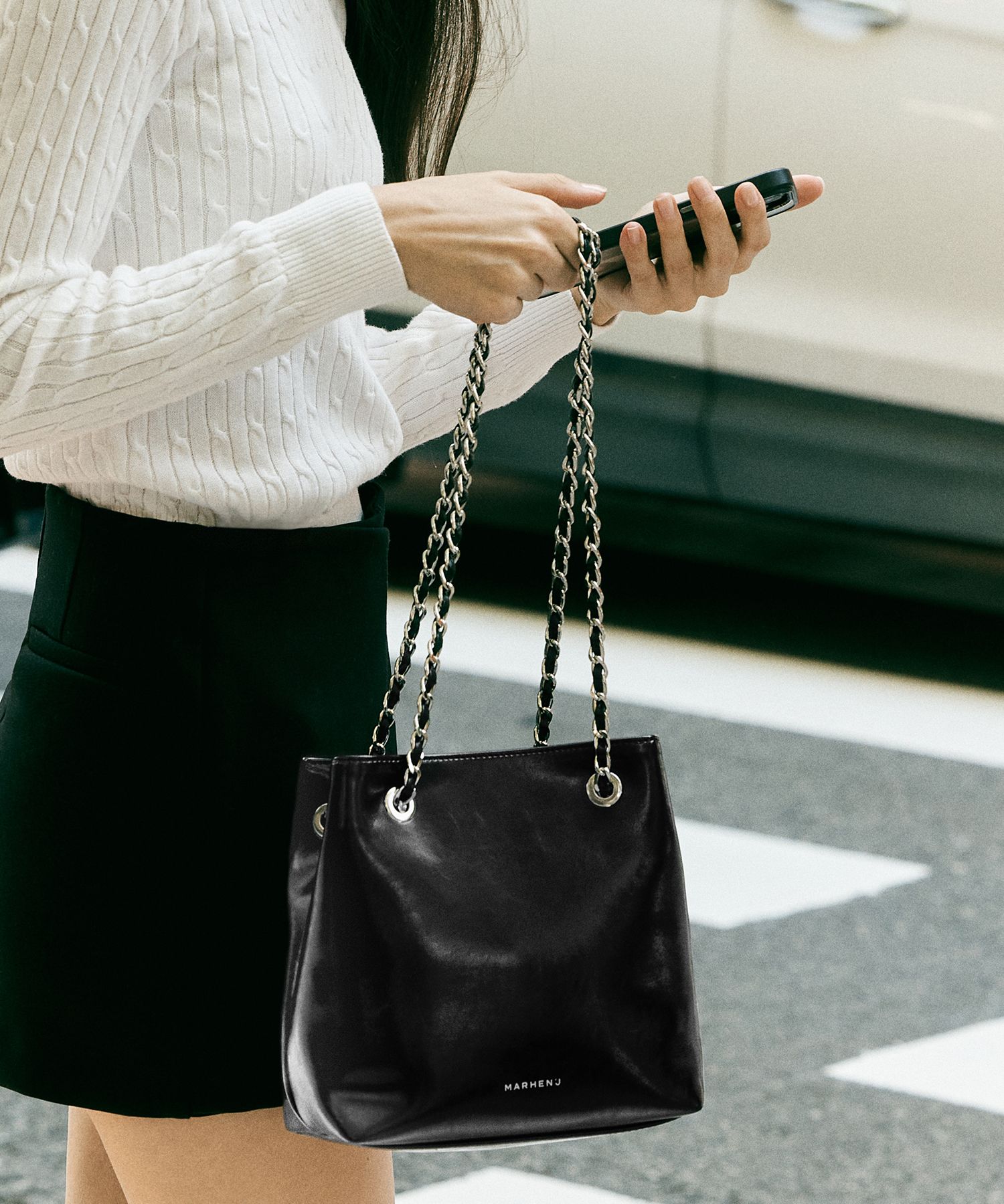 MUSINSA | MARHEN.J Giselle Chain Shoulder Bag
