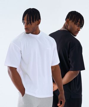 [2PACK] 기능성 무지 오버핏 반팔티