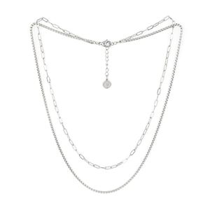 06큐브 더블 레이어드 체인목걸이 (C2403-AN826_SV)