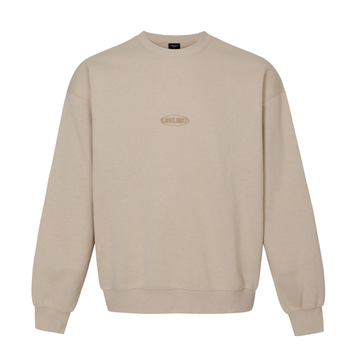 라임라잇 어패럴(LIMELIGHT APPAREL) 어패럴 오발 로고 스웨트셔츠 오버사이즈 (샌드/브라운)