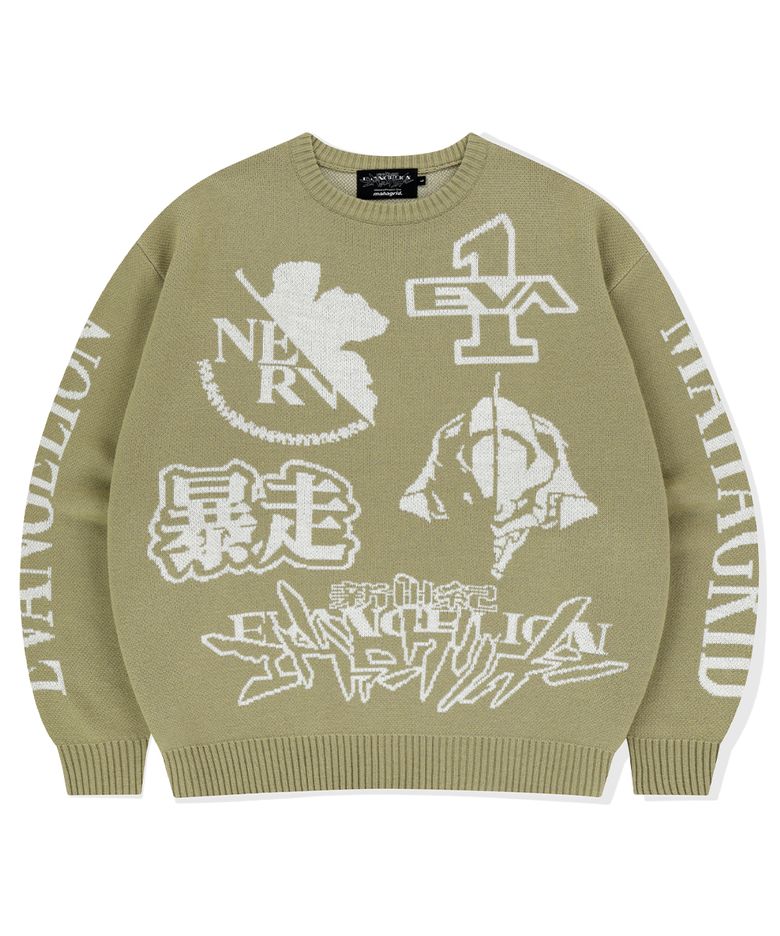 TEST TYPE KNIT SWEATER BEIGE(MG2EFMK607B)