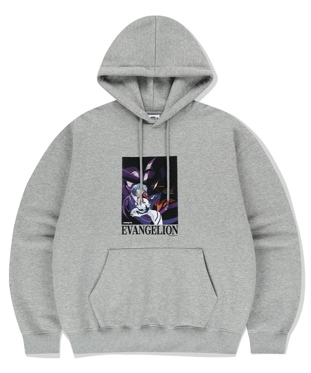 MUSINSA | MAHAGRID EVANGELION HOODIE GREY(MG2EFMM405B)