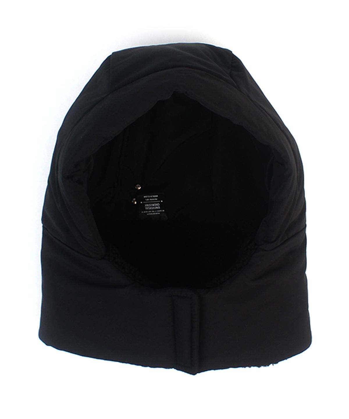 유니버셜 케미스트리(UNIVERSAL CHEMISTRY) Velcro Padding Black Balaclava 패딩모자