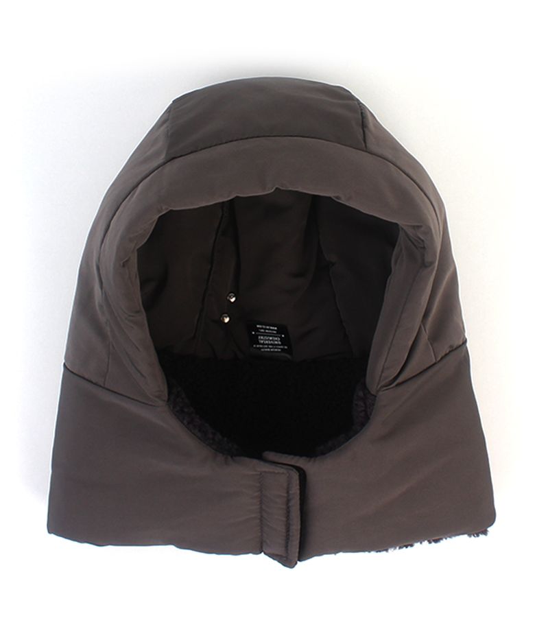 Velcro Padding Gray Balaclava 패딩모자
