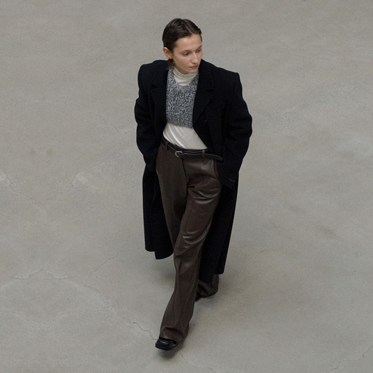 아틀리에 나인(ATELIER NAIN) HALEY WIDE LEATHER PANTS(PT-5612)