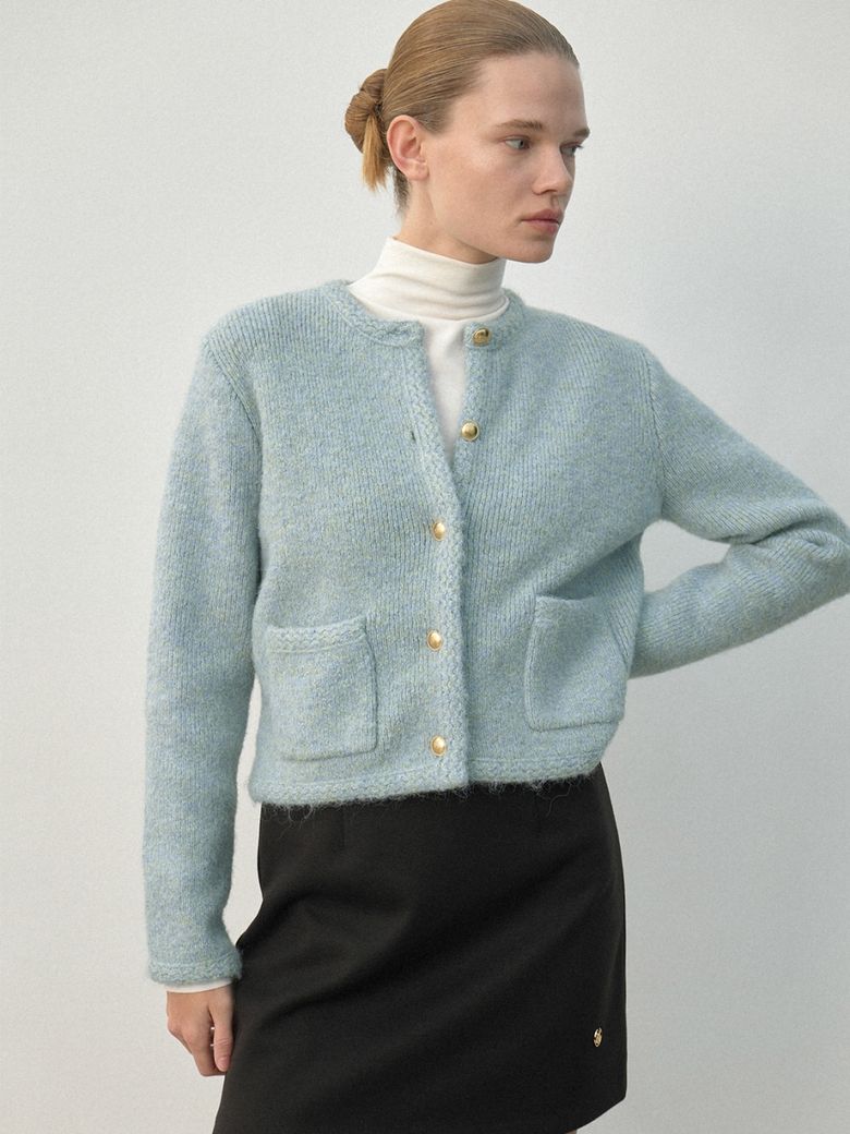 ADORE TWEED KNIT CARDIGAN(CD-2157)