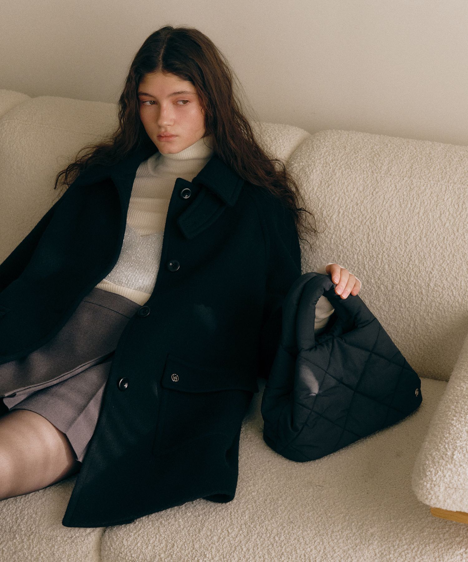 OSTKAKA | Quilted Tote Bag Black [正規品/関税込] MUSINSA | OSTKAKA Quilted Tote Bag Black
