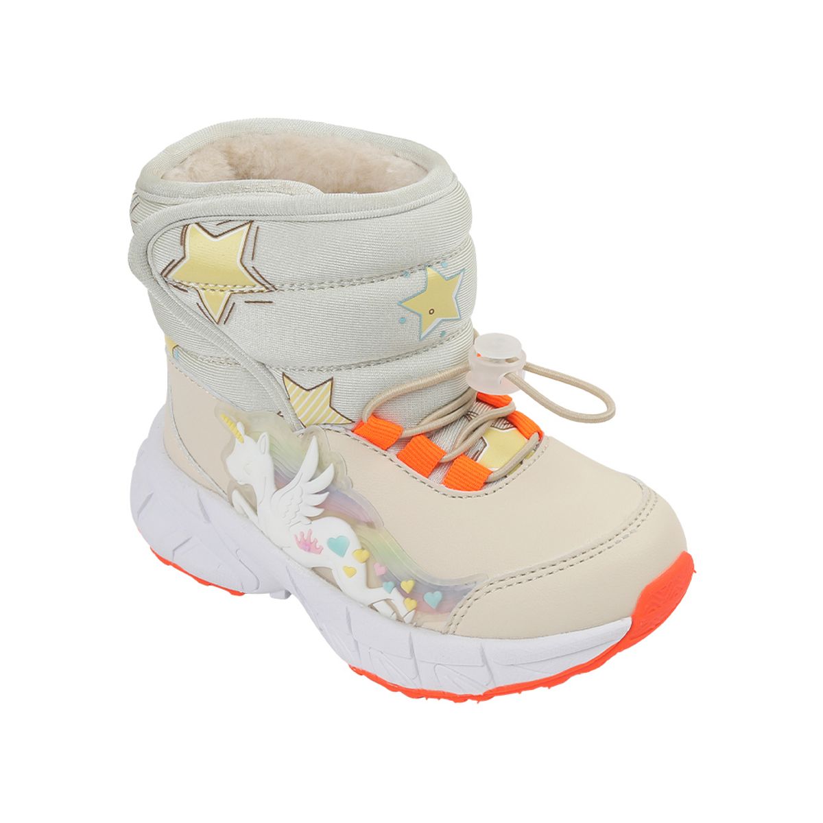 다이노솔즈(DINOSOLES) 유니콘 밀키웨이 부츠 베이지