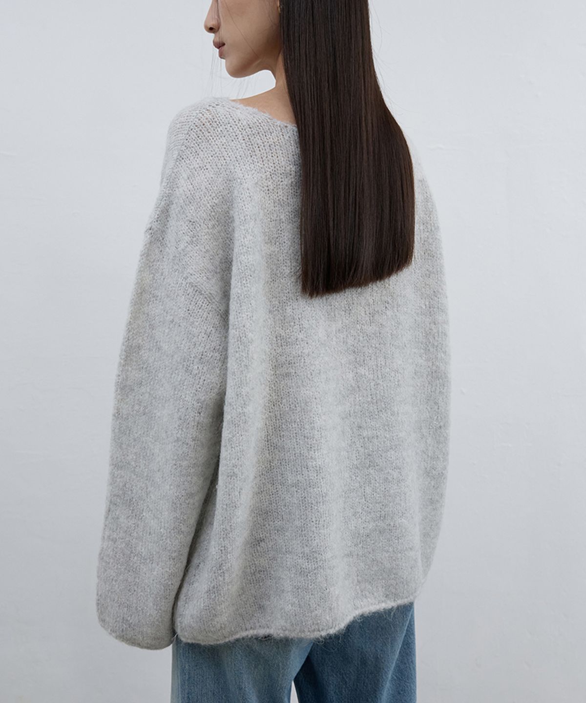 분닥세인츠(THE BOONDOCK SAINTS) Alpaca Blend Knit Pullover Light Grey