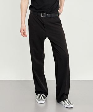 남성 세미와이드 히든밴딩 슬랙스 블랙 LAPT0102