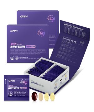 [한팩에 종합비타민+밀크씨슬+알티지오메가3+루테인+코큐텐] GNM 올인원솔루션멀티팩 2박스