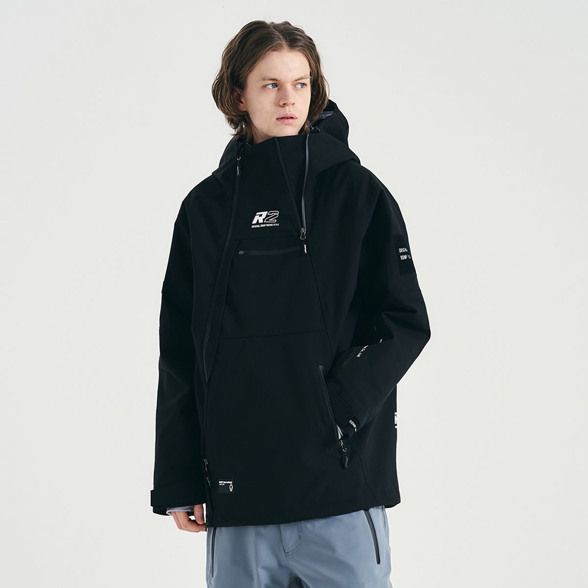 롬프(ROMP) TV R2 SIDE JACKET (BLACK)