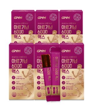 GNM 아르기닌 6000 맥스 타우린 6박스 / 비타민C 비타민B 아연 블랙마카 나이아신 시트룰린 오르니틴