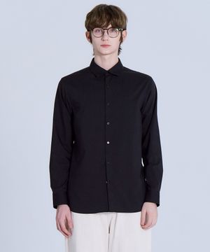 링클프리 레귤러핏 긴팔셔츠 블랙 LYWS0103