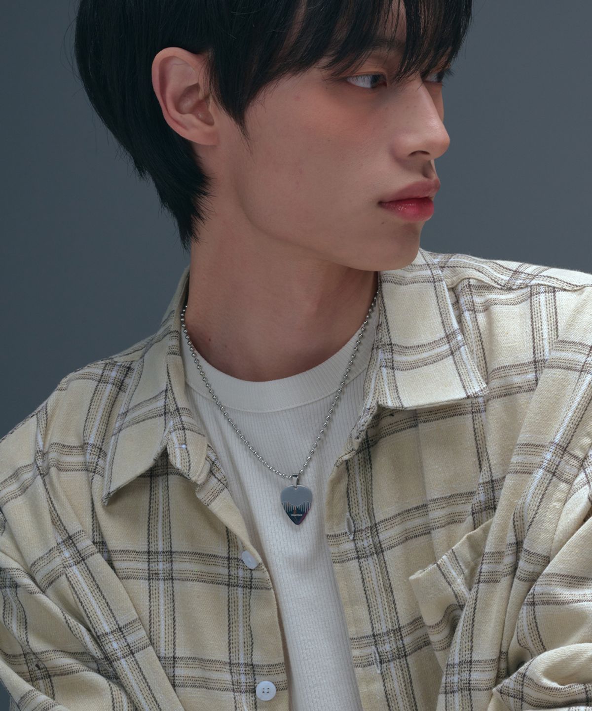 로맨티누어(ROMANTINUER) SN.177 Pick Pendant Ball Chain Necklace