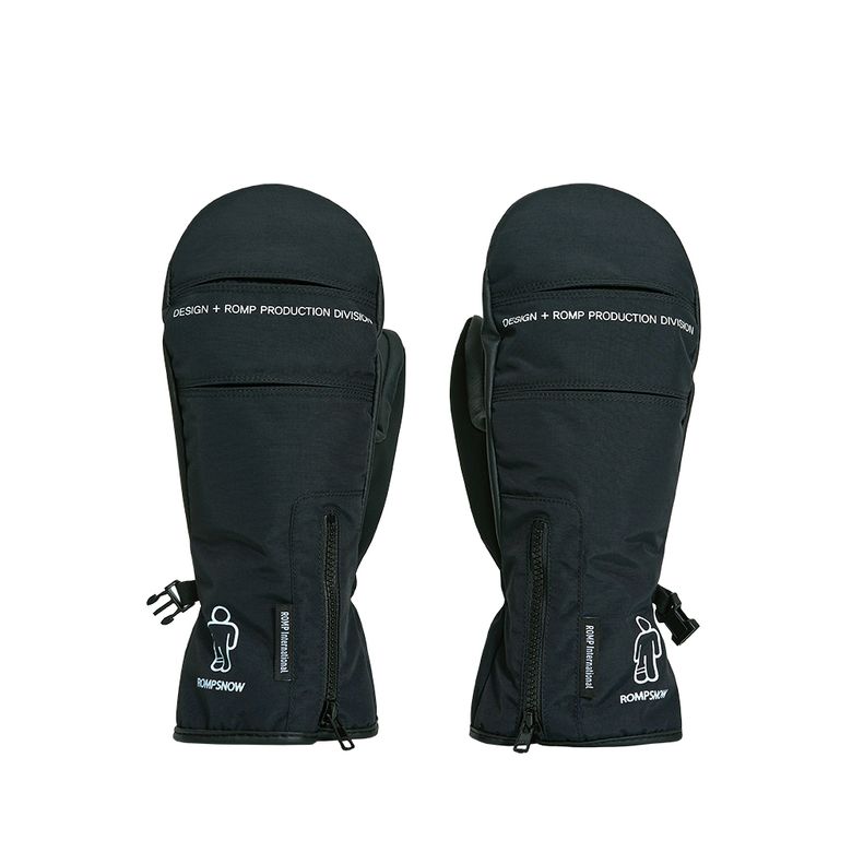 TV ZIPPER GLOVES (BLACK)