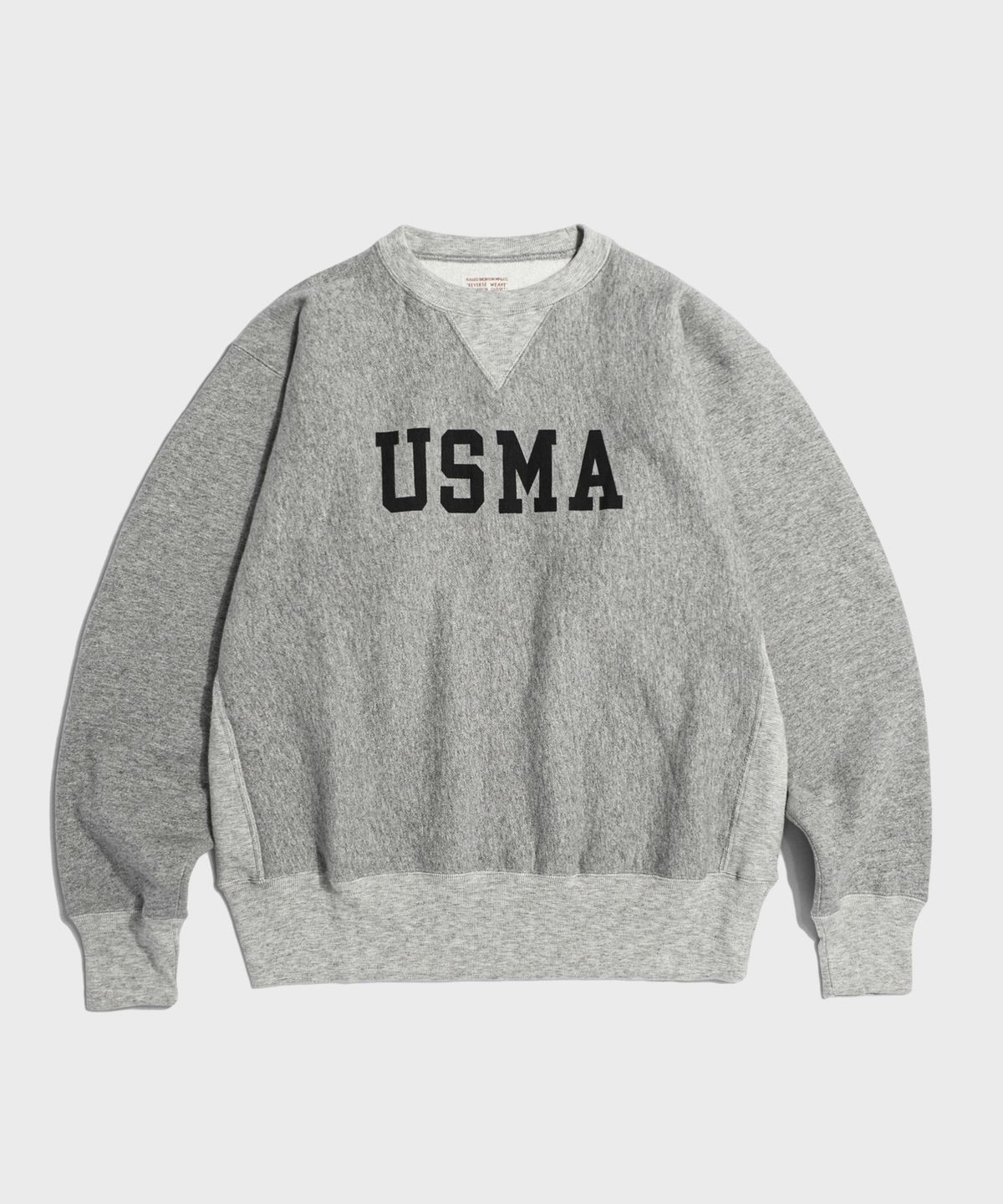 브론슨(BRONSON) USMA Reverse Weave Pullover Sweatshirt Grey