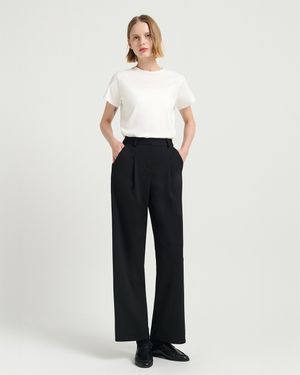 새틴 백 스트레치 와이드 팬츠(FMPT1024F)_뉴블랙