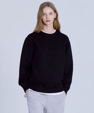 여성 CP쮸리 맨투맨 티셔츠 블랙 LYTS0201