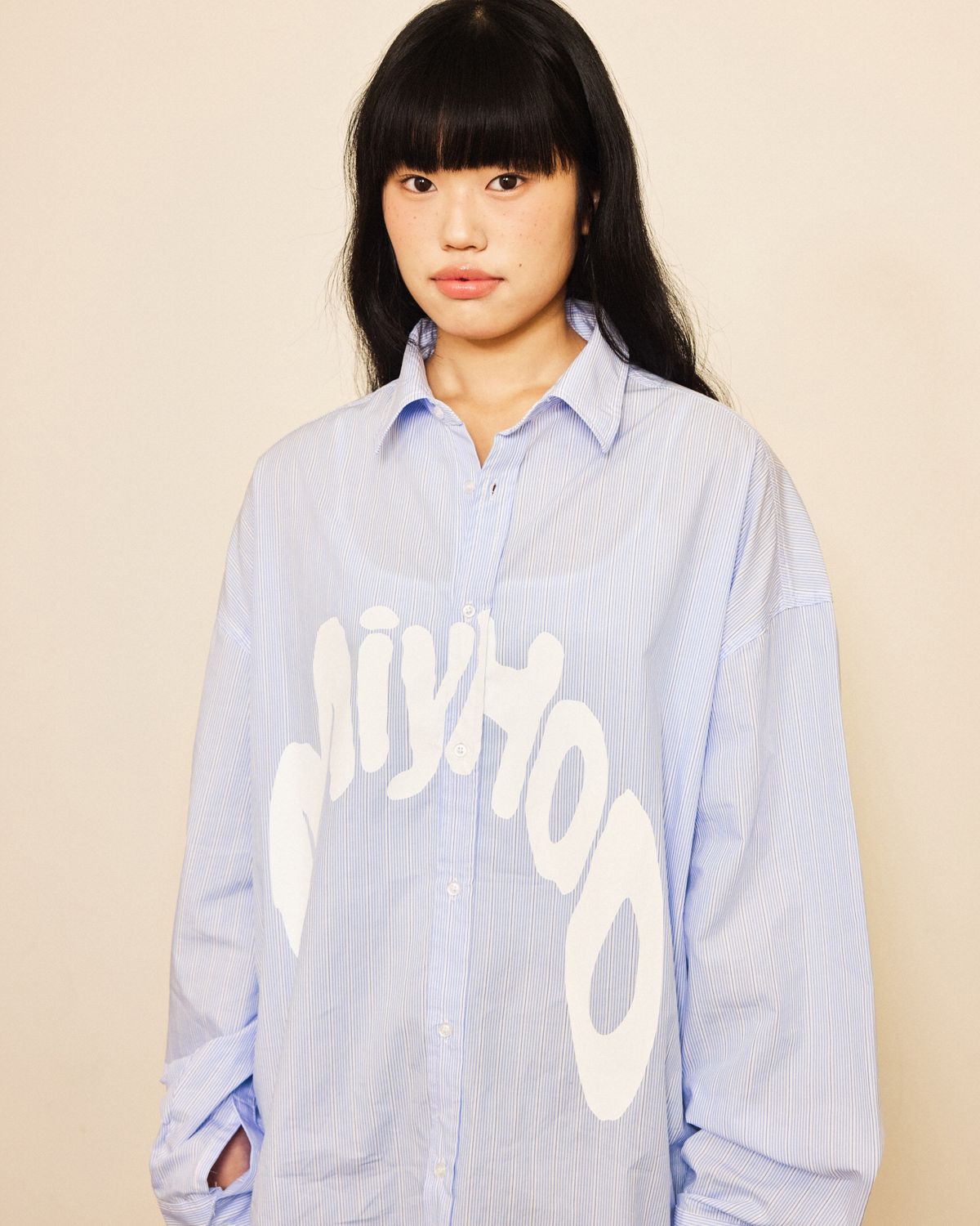 미와이후(MIYHOO) STRIPE SHIRTS SKYBLUE