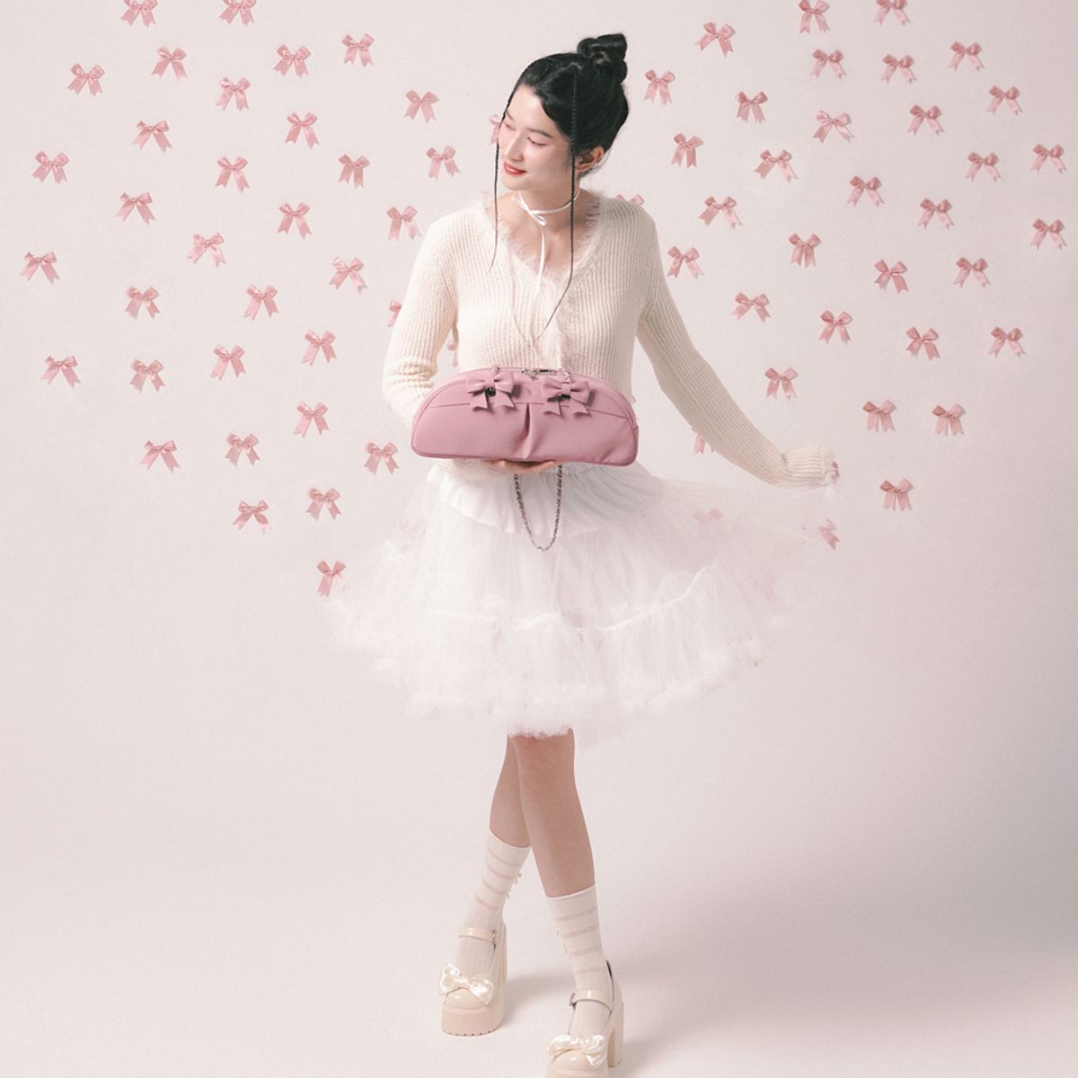 메종246(MAISON246) 투포식스 Ribbon chain shoulder bag PK