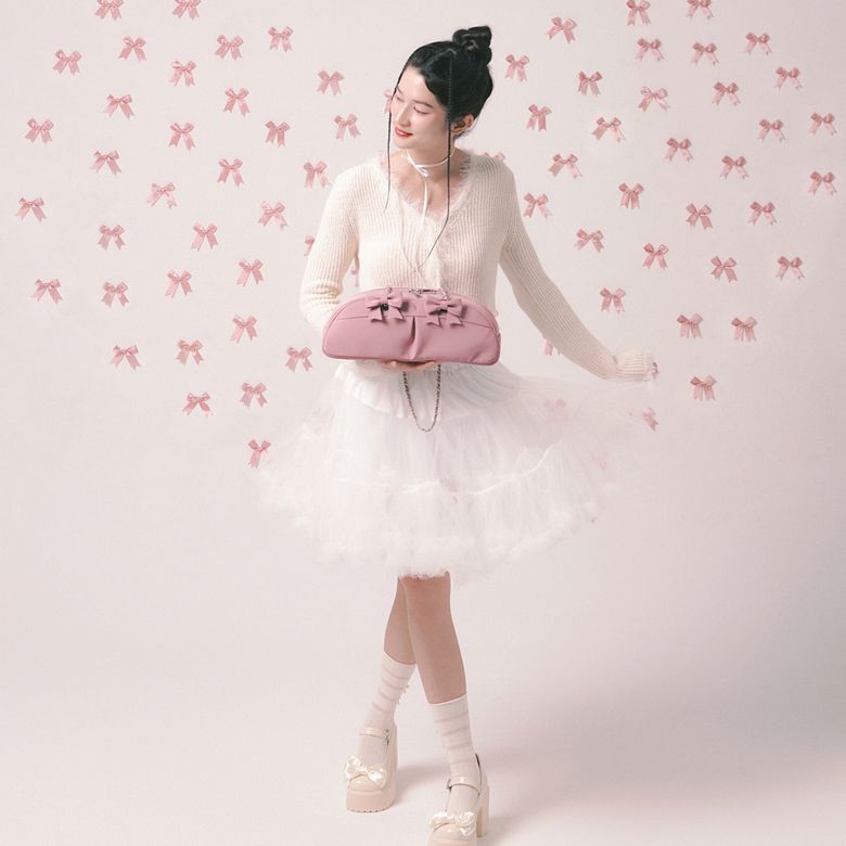 투포식스 Ribbon chain shoulder bag PK
