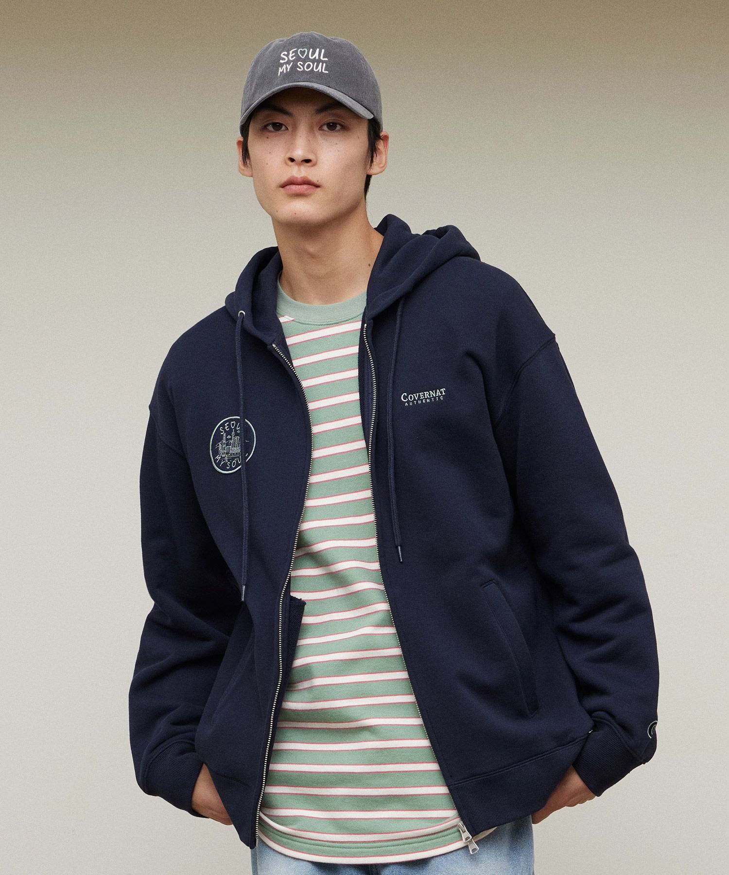 MUSINSA | COVERNAT [Seoul My Soul Collaboration] Hoodie Zip