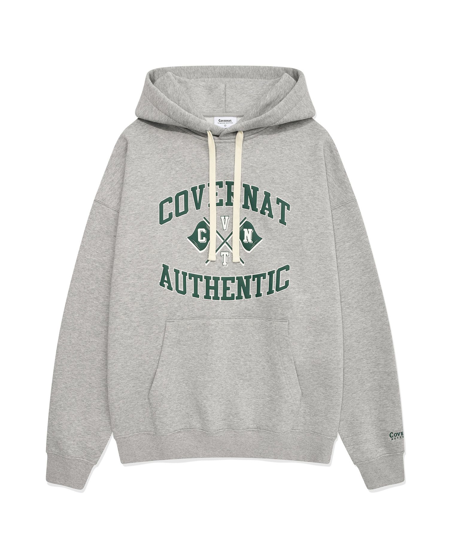 パーカー・フーディ COVERNAT Flag Arch Drop Fit Hoodie Melange Grey MUSINSA | COVERNAT Flag Arch Drop Fit Hoodie Chocolate