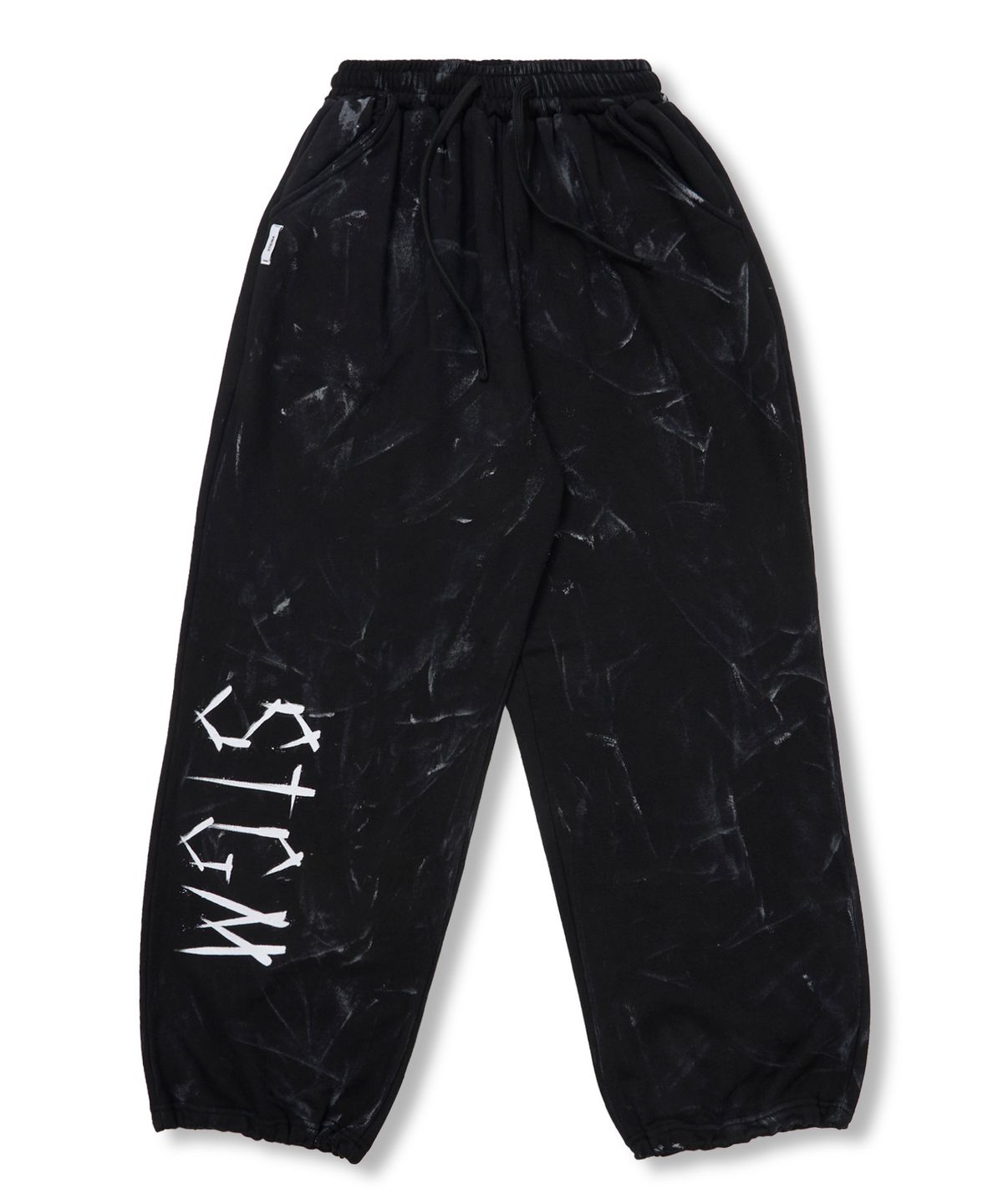 스티그마(STIGMA) Dirty Washed Wide Jogger Pants Black