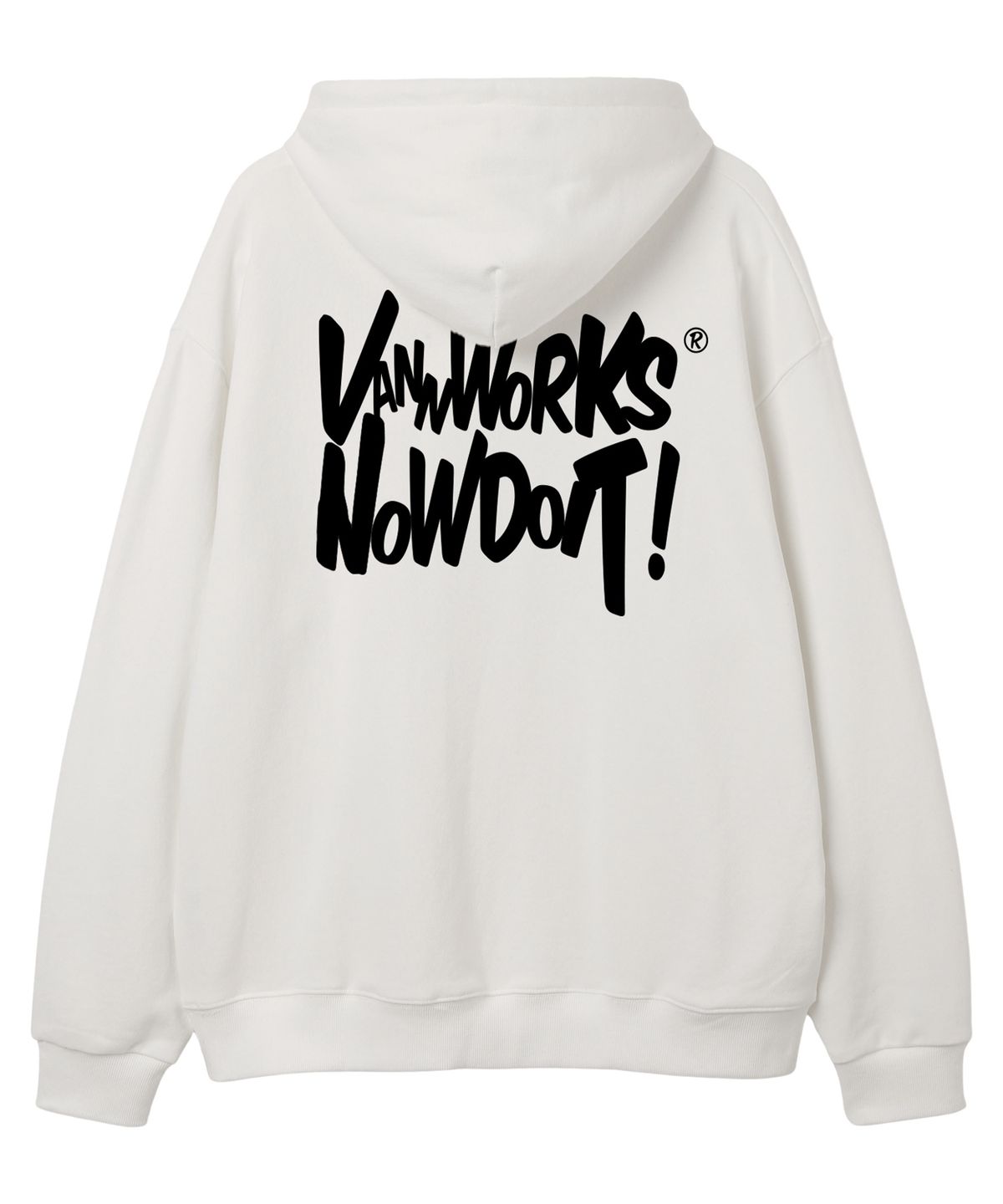 밴웍스(VANNWORKS) NOW DOIT 오버핏 후드 (VLS0108) 화이트
