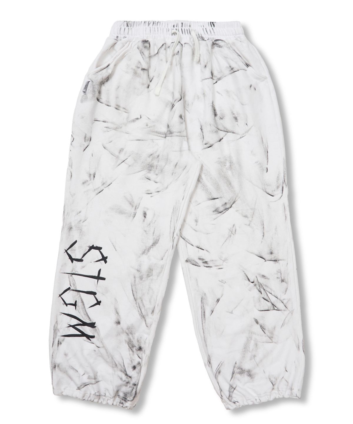 스티그마(STIGMA) Dirty Washed Wide Jogger Pants White