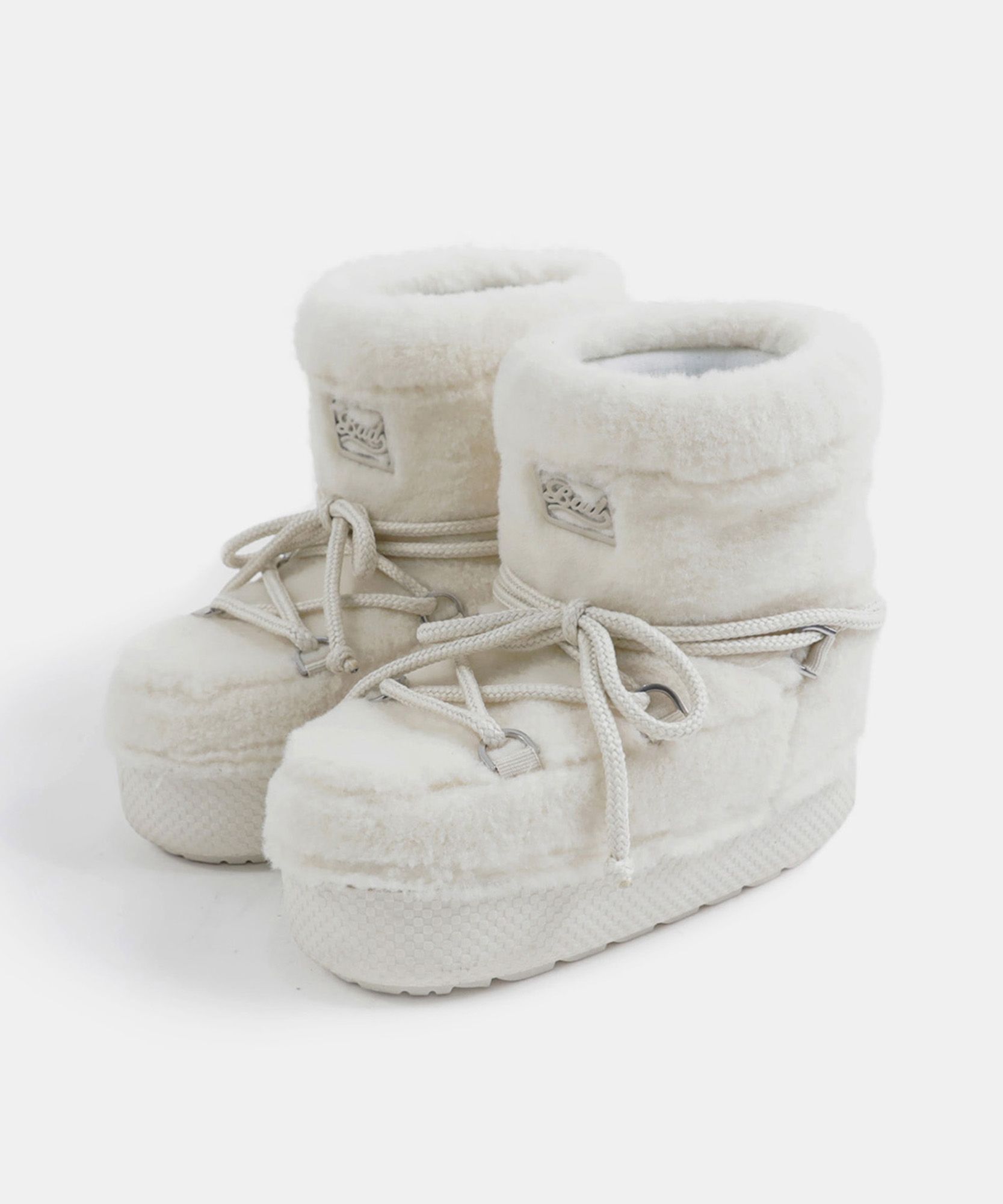 BADBLOOD★韓国大人気 Eskimo Boots Tall - Cream MUSINSA | BADBLOOD Eskimo Boots Short Platform - Cream