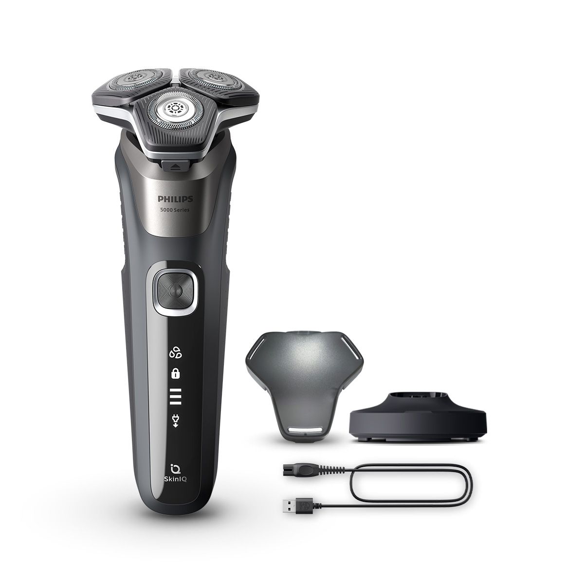필립스(PHILIPS) SkinIQ 5000 시리즈 전기면도기 S5887/29 카본 그레이
